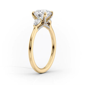 The Megan Set With A 1 Carat Marquise Moissanite