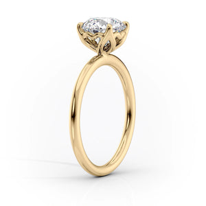 The Alison Set With A 1.5 Carat Oval Lab Diamond