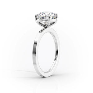 The Eleanor Set With A 3 Carat Round Moissanite