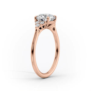 The Scarlett Set With A 1 Carat Marquise Lab Diamond