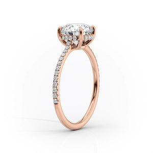 The Pave Maia Set With A 3 Carat Round Lab Diamond