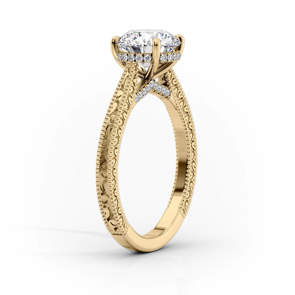 The Elizabeth Set With A 3 Carat Radiant Lab Diamond