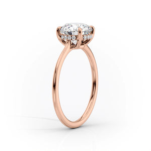 The Maia Set With A 1 Carat Oval Lab Diamond