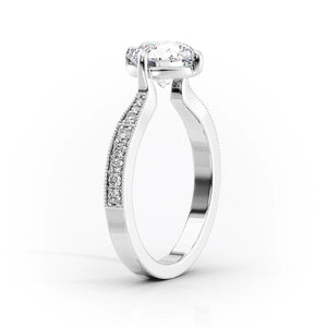 The Rebecca Set With A 1 Carat Radiant Lab Diamond
