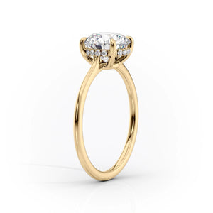 The Maia Set With A 3 Carat Princess Moissanite