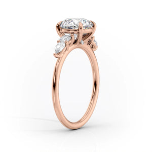 The Abigail Set With A 1.5 Carat Cushion Lab Diamond