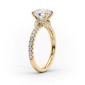 The Sofia Set With A 4 Carat Round Moissanite