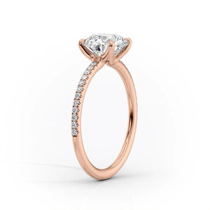 The Pave Ashley Set With A 3 Carat Princess Lab Diamond