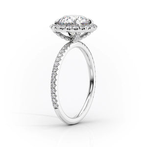 The Lenny Set With A 2.5 Carat Oval Lab Diamond