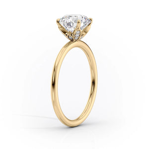 The Lily Set With A 1 Carat Round Lab Diamond