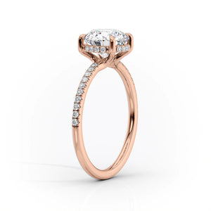 The Mandy Set With A 4.5 Carat Cushion Moissanite