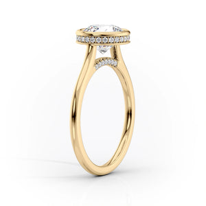 The Charlotte Set With A 1 Carat Radiant Lab Diamond