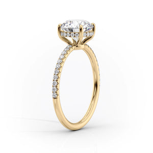 The Low Profile Kamellie Set With A 3 Carat Marquise Lab Diamond