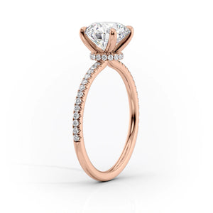 The Pave Nelly Set With A 2 Carat Oval Lab Diamond