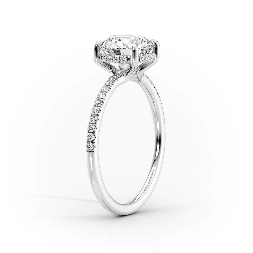 The Mandy Set With A 1.5 Carat Emerald Lab Diamond