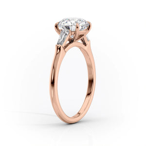 The Liv Set With A 2.5 Carat Round Lab Diamond