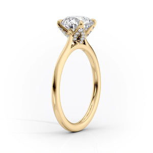 The Madison Set With A 4 Carat Radiant Moissanite
