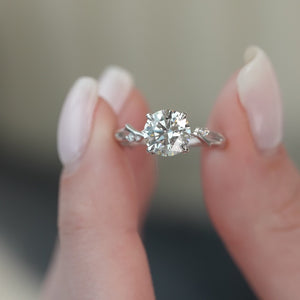 The Twig - Engagement Ring Made in White Gold