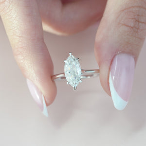 The Lexie - Engagement Ring Made in White Gold