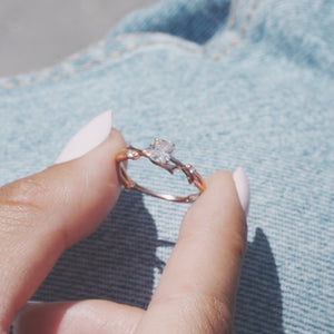 The Twig - Engagement Ring Made in Rose Gold