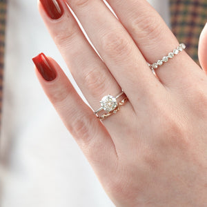 The Ashley - Engagement Ring Made in White Gold