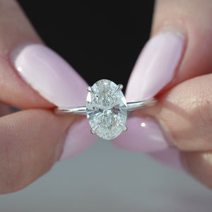 The Ashley - Engagement Ring Made in White Gold