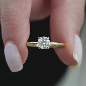 The Ashley - Engagement Ring Made in Yellow Gold