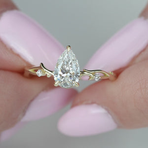The Twig - Engagement Ring Made in Yellow Gold
