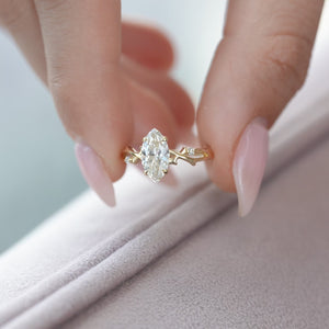 The Twig - Engagement Ring Made in Yellow Gold