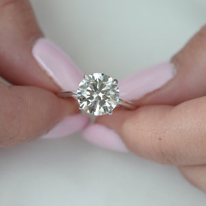 The Ashley - Engagement Ring Made in White Gold