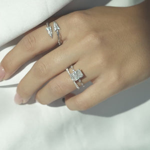 The Penelope - Engagement Ring Made in White Gold